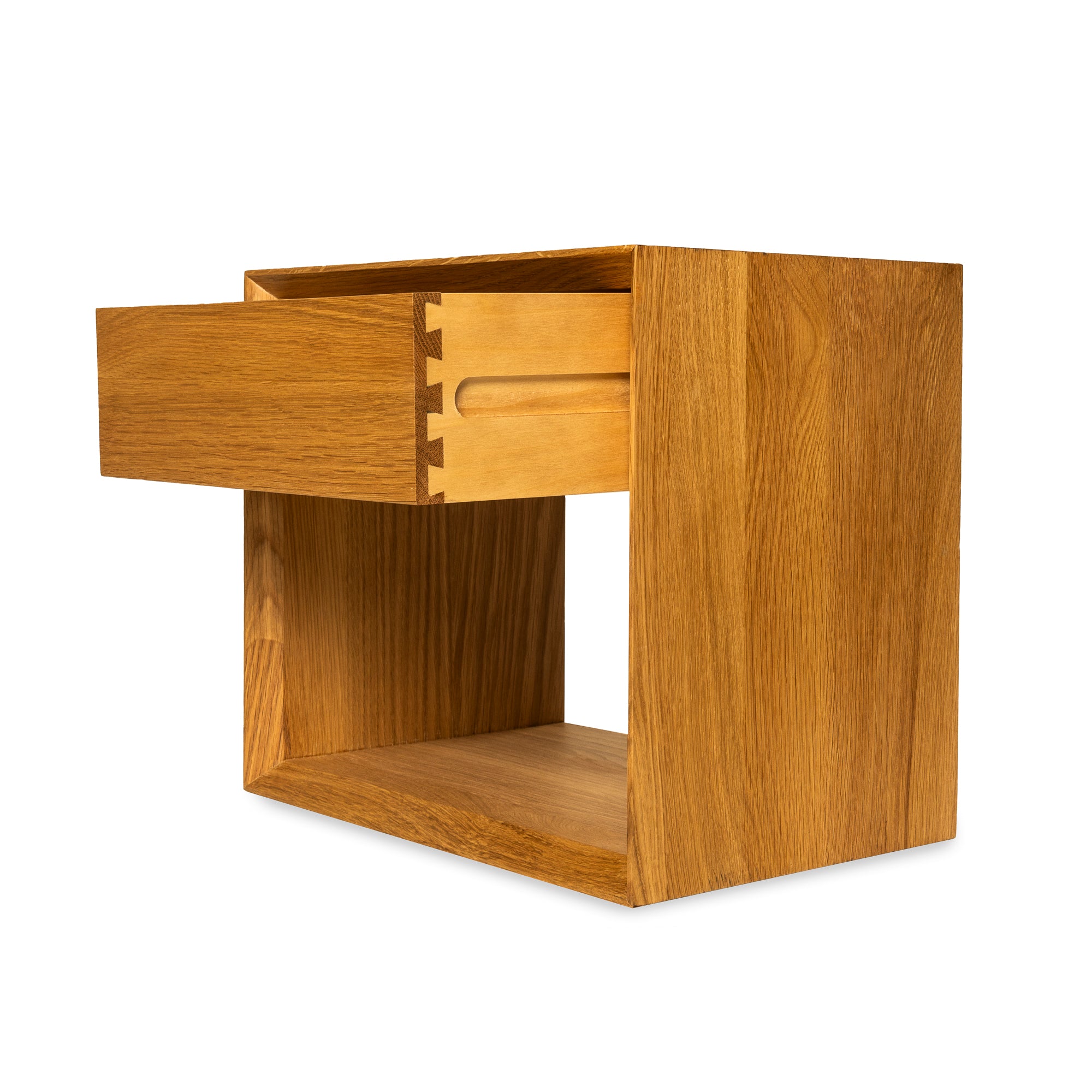 Nattduksbord i massiv Ek