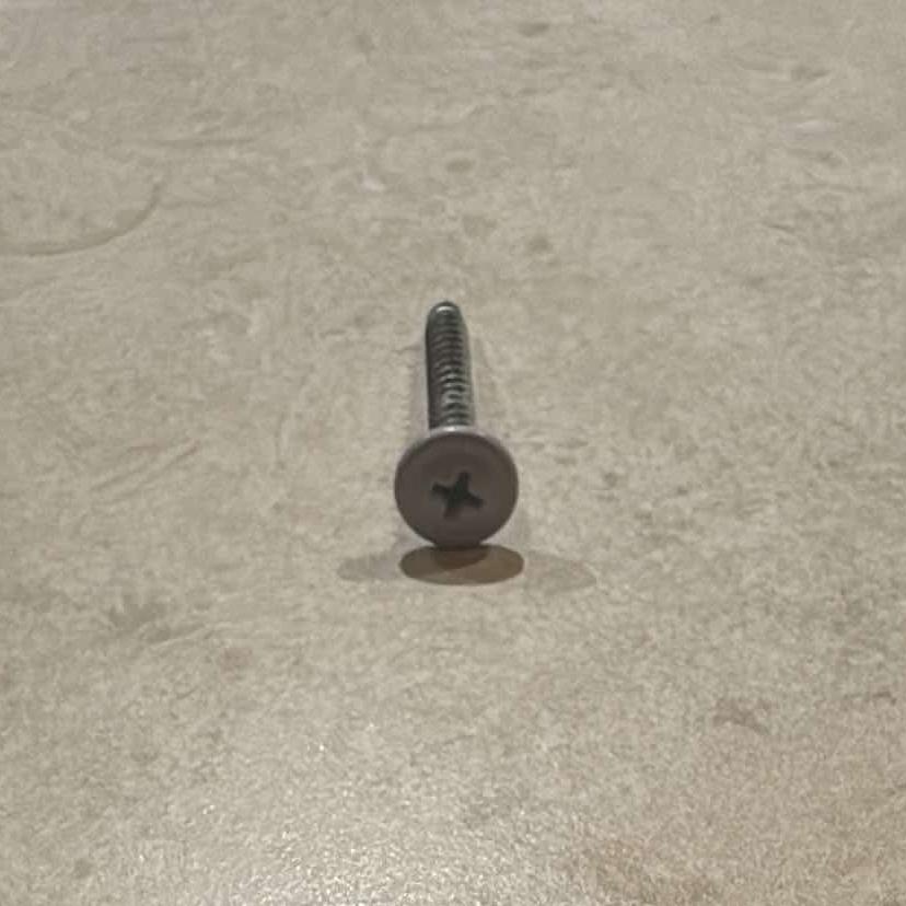 Monteringsskruer, sort, 50 stk, 42x38