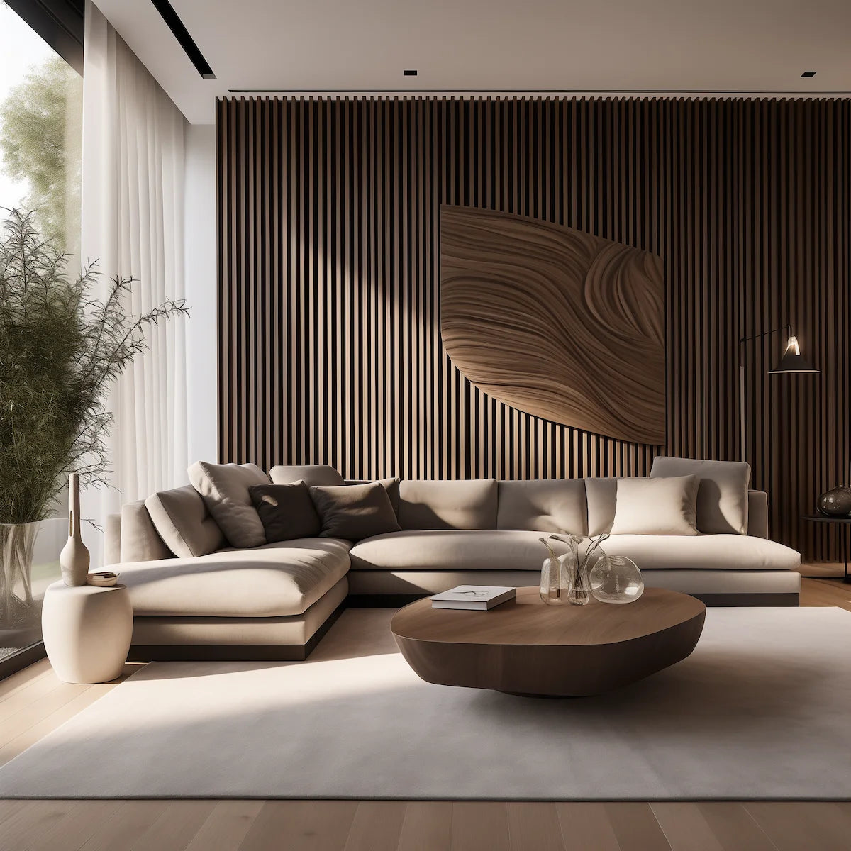 Akustikpanel Valnød - olieret