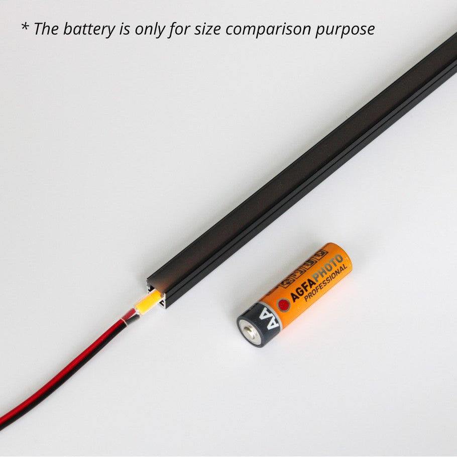 LED-profil till BRED akustikpanel, 10x10 mm