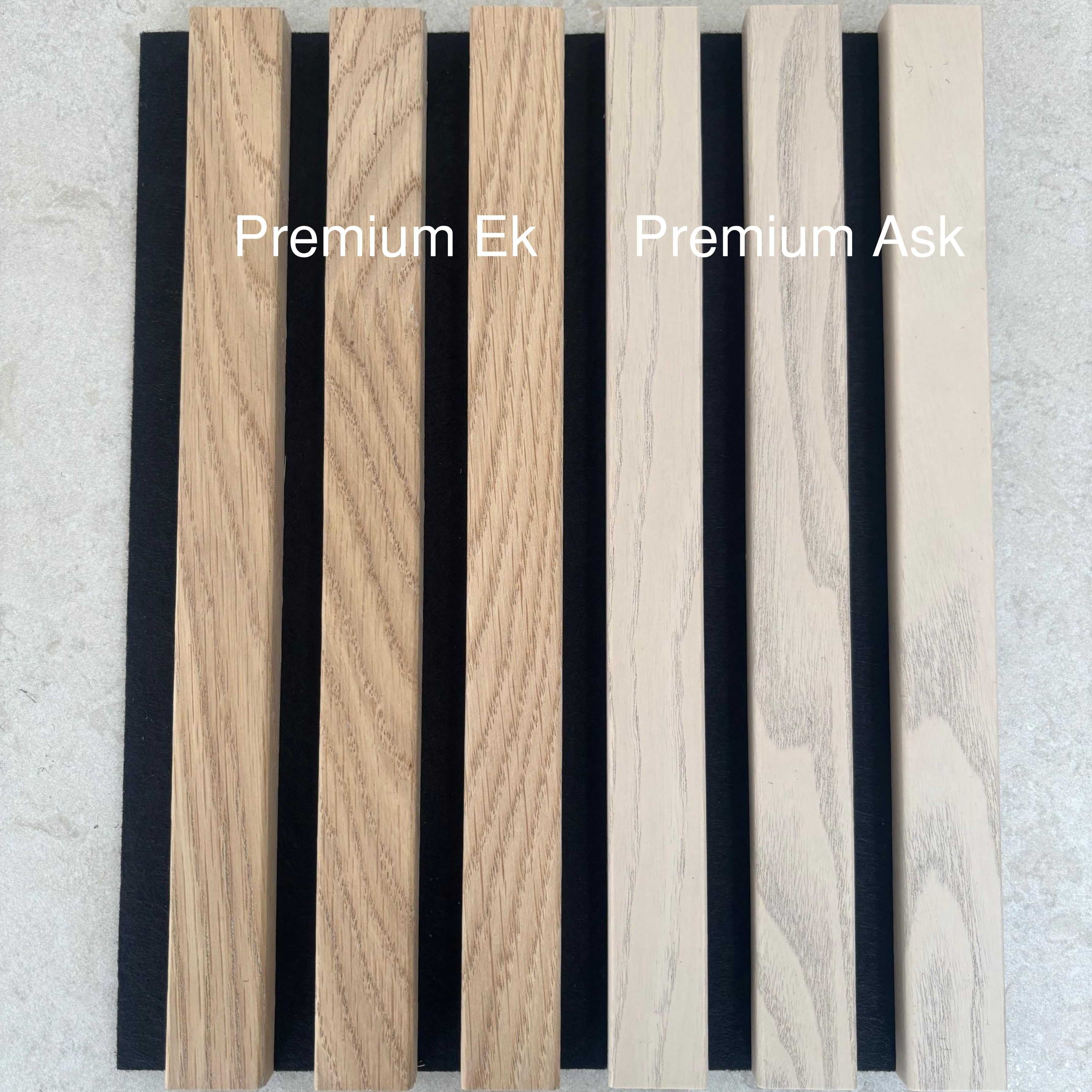 Akustikpanel PREMIUM Ask (vitlackad)